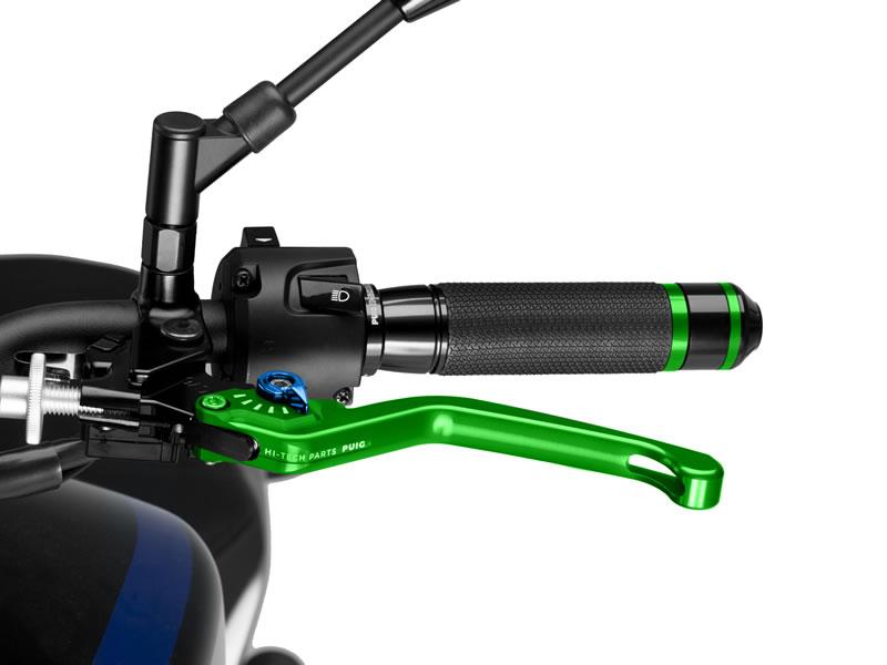 220VA - Puig Fixed V3 Clutch Lever For Ducati 1098 2007-2008 - Green With Blue Selector