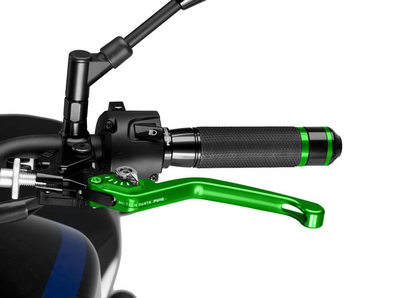 220VP - Puig Fixed V3 Clutch Lever For Ducati 1098 2007-2008 - Green With Silver Selector