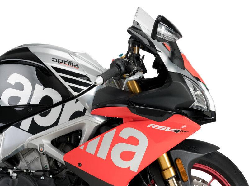 Puig Black 2334N - Sport Downforce Spoilers For Aprilia Rsv4 Rf 2017-2018