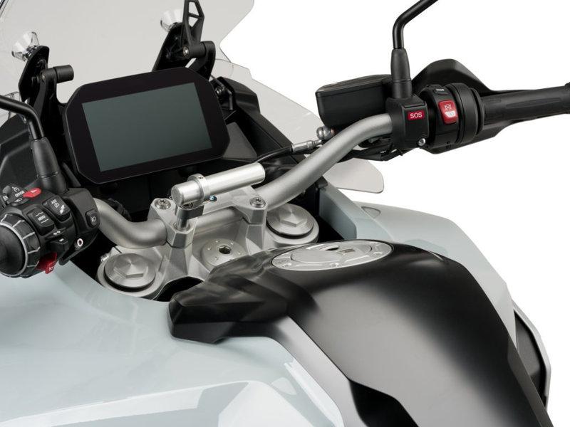 3570P - Puig Handlebar Clamp Accessory Adaptor For KTM 1050 Adventure 2015-2016 - Silver