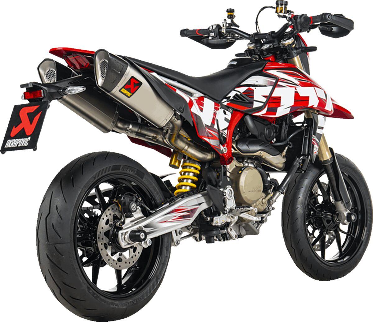 S-D6SO2-HAPLT - Akrapovic Line Silencers For Ducati Hypermotard 698 2024-2025