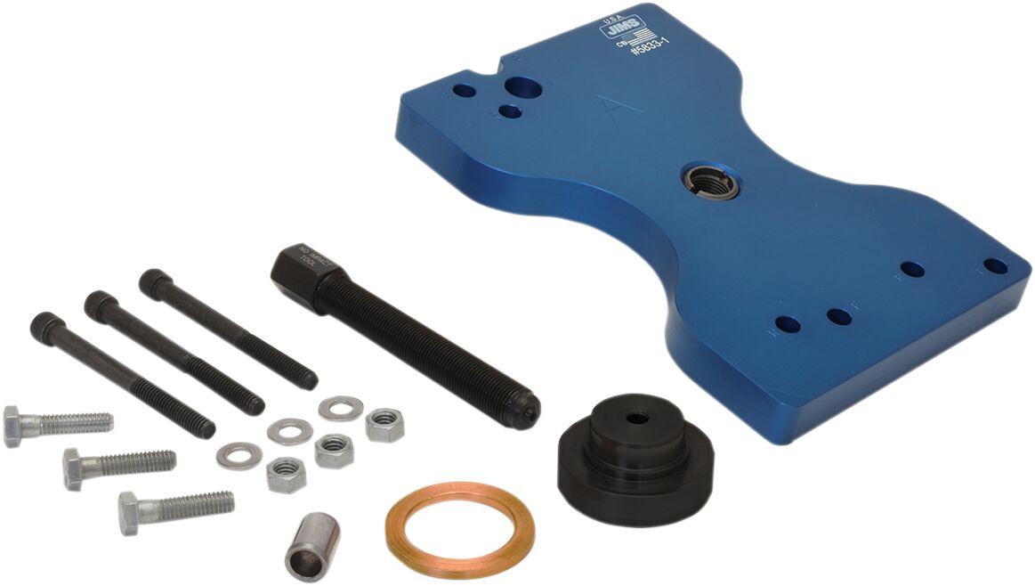 5833 - Jims Balancer Bearing Installer - Harley Davidson FXST 1750 2020-2024 - Black/Blue/Silver