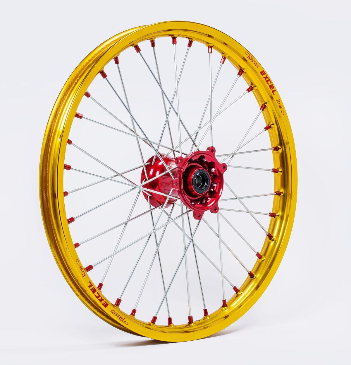 20.007.0.SP - Kite Elite MX 21" Front Wheel - Honda CRF450R 2002-2024 - Gold/Red Hub/Silver