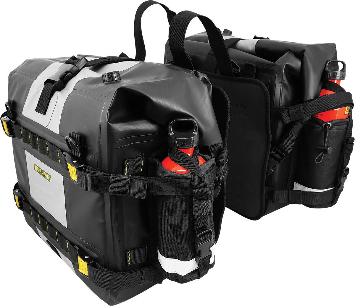 Nelson Rigg Black/Gray Se-4050 - Hurricane Saddlebags Set - 28L Each