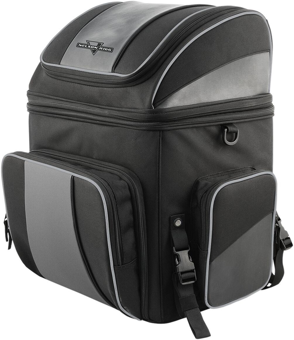 Nelson Rigg Black/Gray Nr-230 - Route 1 Destination/Getaway Backrest Bag - 18L