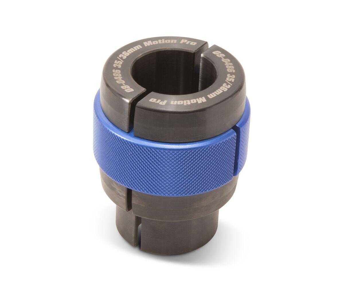 08-0486 - Motion Pro Ringer Fork Seal Driver - Yamaha YZ85 2002-2020 - Anodised/Blue/Silver