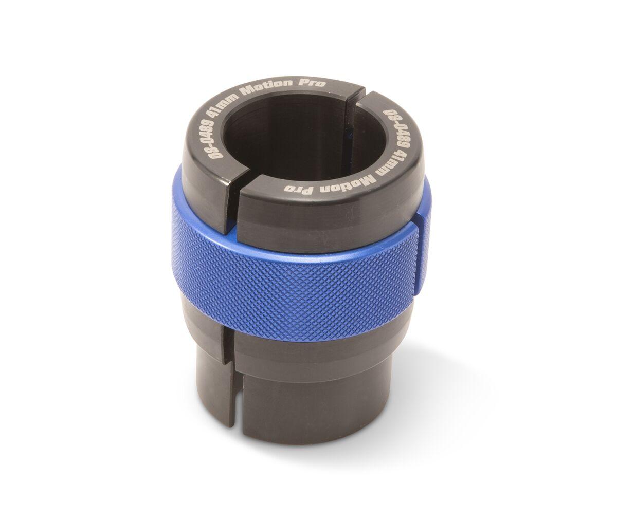 08-0489 - Motion Pro Ringer Fork Seal Driver - Yamaha YZF-R6 600 2005-2011 - Anodised/Blue/Silver