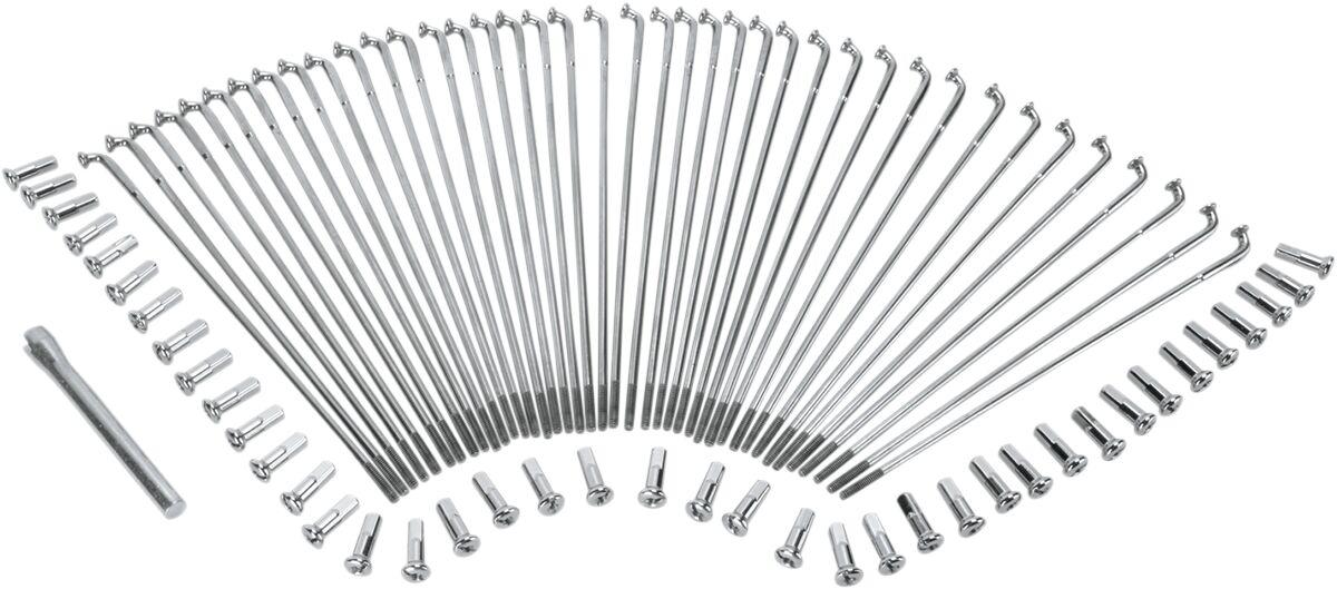 16-0503SS - Drag Specialties Spoke Set For Harley Davidson FL 1200 1941-1977 Wide Glide - Front
