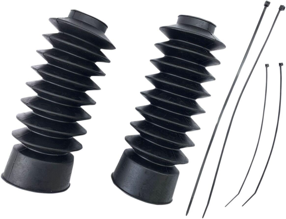 C23-0220 - Drag Specialties Fork Boots For Harley Davidson FLD 1690 2012-2013 - Black
