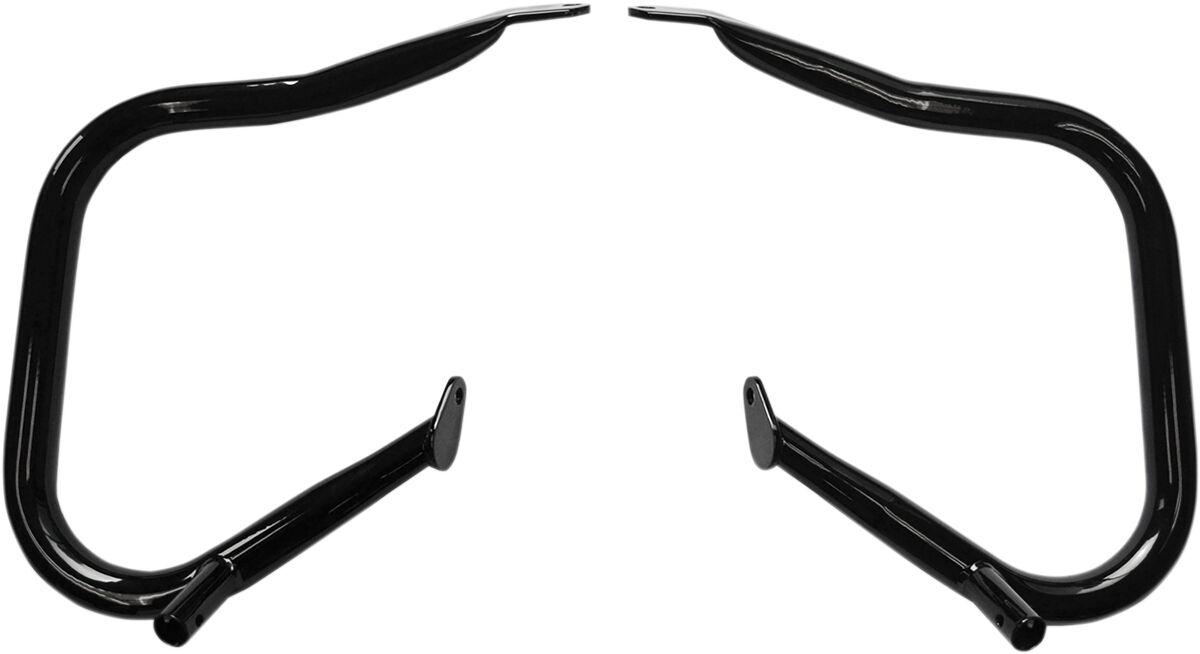 0506-0790 - Drag Specialties Big Buffalo Saddlebag Bars For Harley Davidson FLHR 1690 Rear - Black
