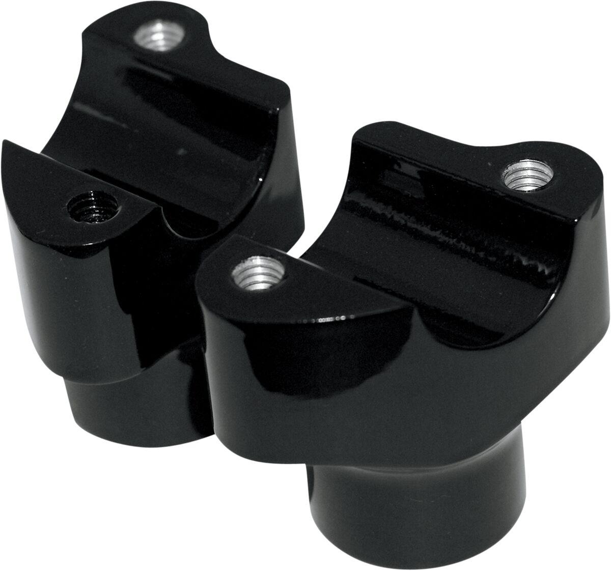 0602-0350 - Drag Specialties Buffalo Billet Aluminium Handlebar Riser 38.1 mm Rise - Black