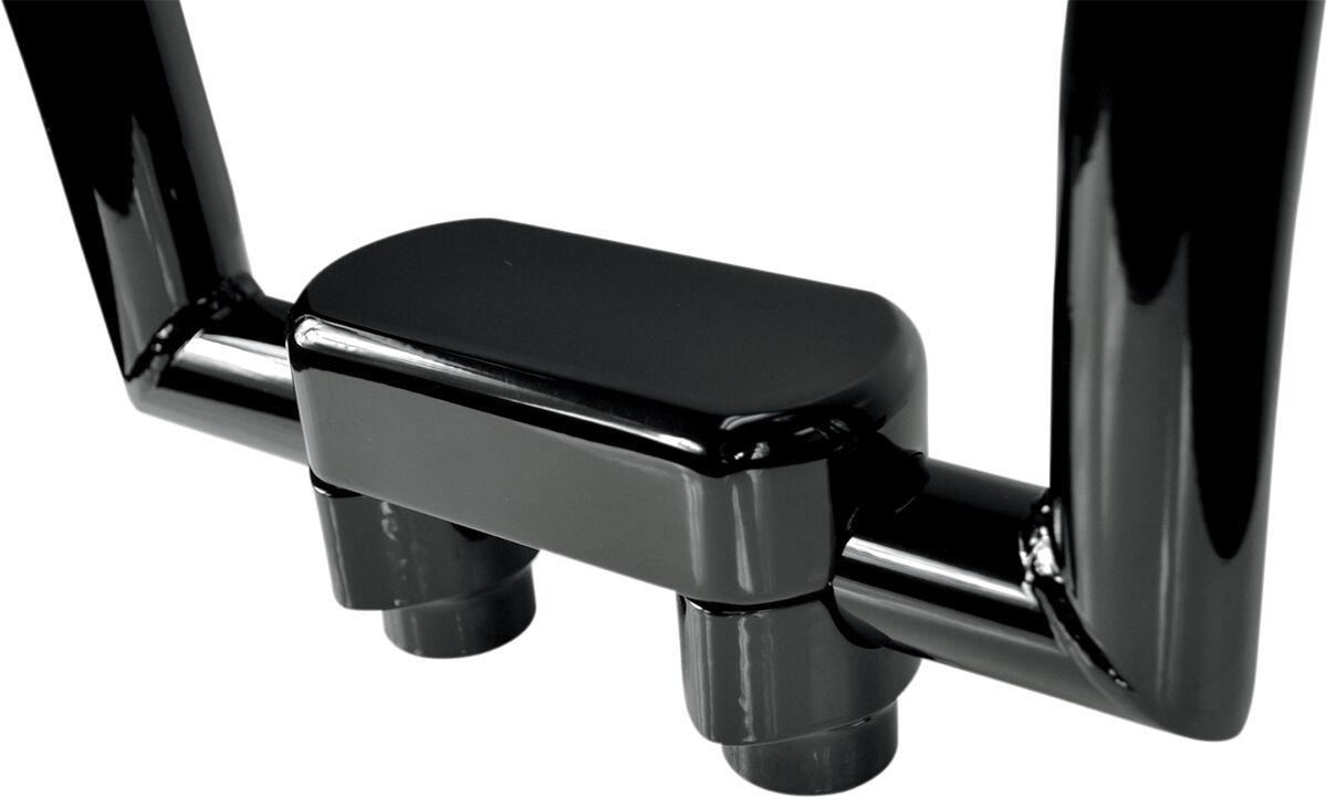 0602-0601 - Drag Specialties Handlebar Riser & Top Clamp Kit 38.1 mm Rise - Black
