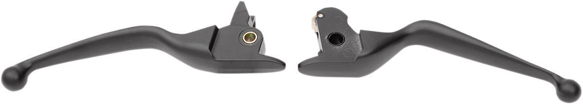 H07-0591MB - Drag Specialties Wide Blade Lever Set For Harley Davidson FLHRSE6 1800 2014 - Black