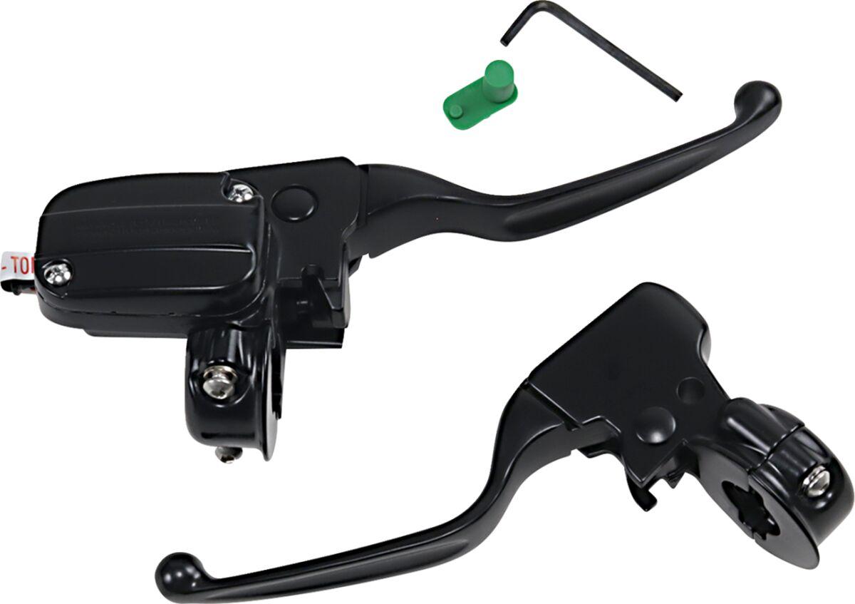 H07-0780MB-A - Drag Specialties Levers And Control Kit For Harley Davidson FLHR 1584 2008 - Black