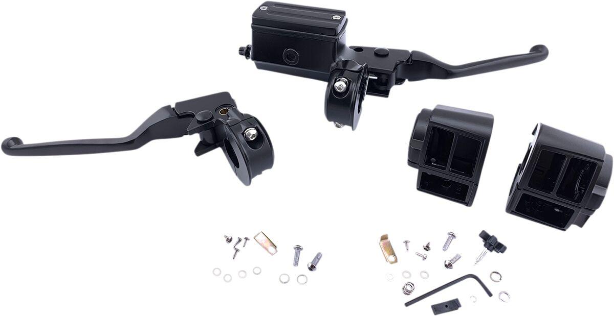 07-0542MBNU - Drag Specialties Handlebar Control Kit For Harley Davidson FLST 1340 1987-1990 - Black