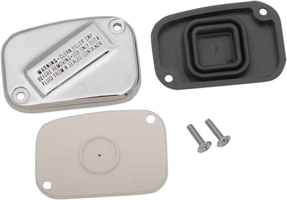 77813 - Drag Specialties Handlebar Master Cylinder Covers For Harley Davidson FLS 1690 2015-2016 Front - Chrome