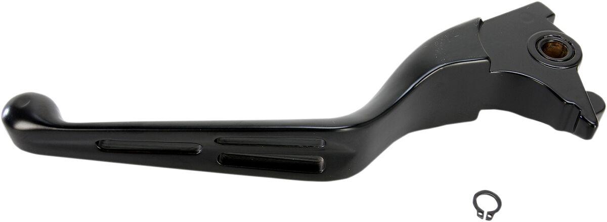 H07-0602MB-B - Drag Specialties Slotted Wide Blade Brake Lever For Harley Davidson XL 1200 C 2014-2020 - Black