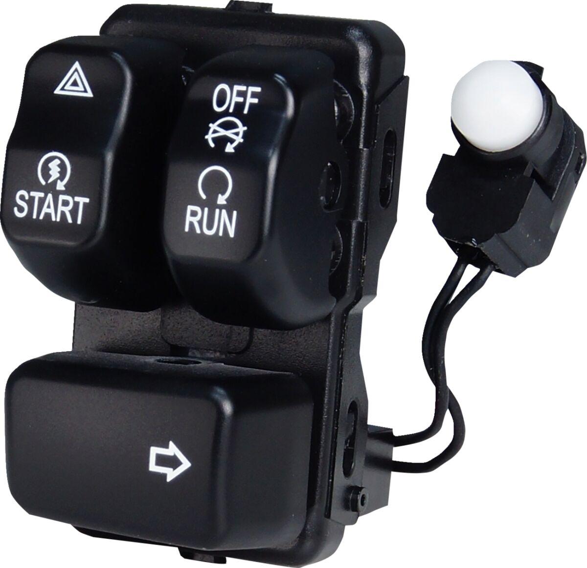78590B - Drag Specialties Can Bus Handlebar Control Module For Harley Davidson FLD 1690 2012-2013 - Black