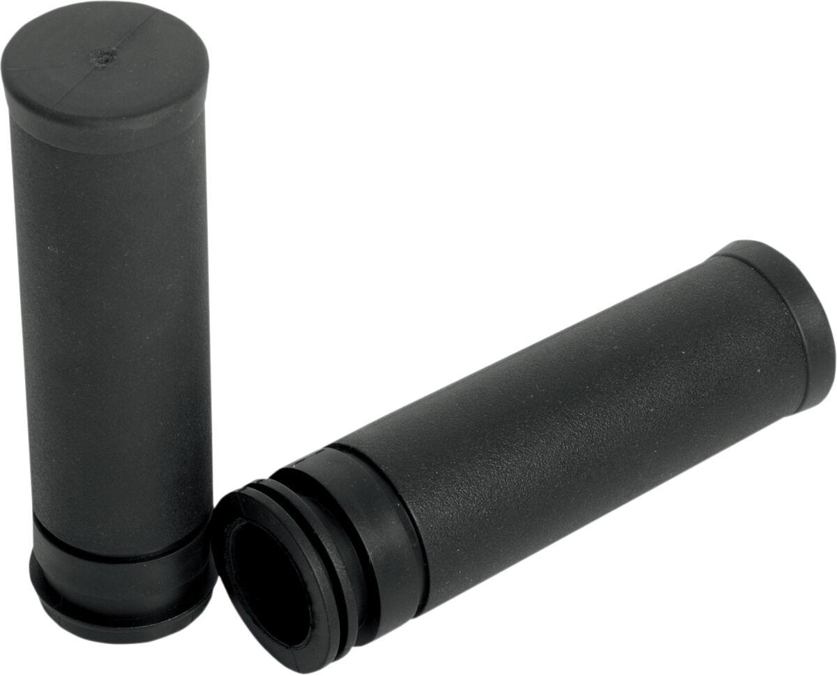 H17-0576 - Drag Specialties Replacement OEM-Style Rubber Grips For Harley Davidson FLHR 1584 2008 - Black