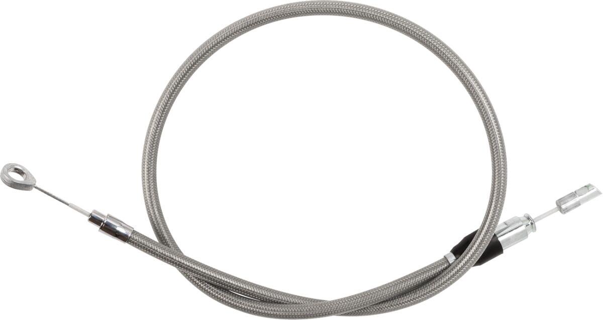 5323402HE - Drag Specialties Quick Connect Clutch Cable For Harley Davidson FLDE 1750 2018-2020 91.5 cm (36") - Chrome/Silver