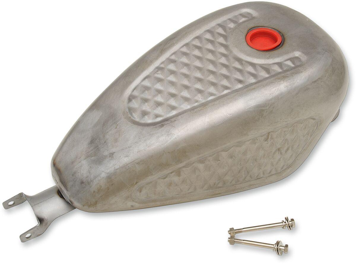 63584D - Drag Specialties Diamond Gas Tank For Harley Davidson XL 1200 C 2004-2006 - Raw