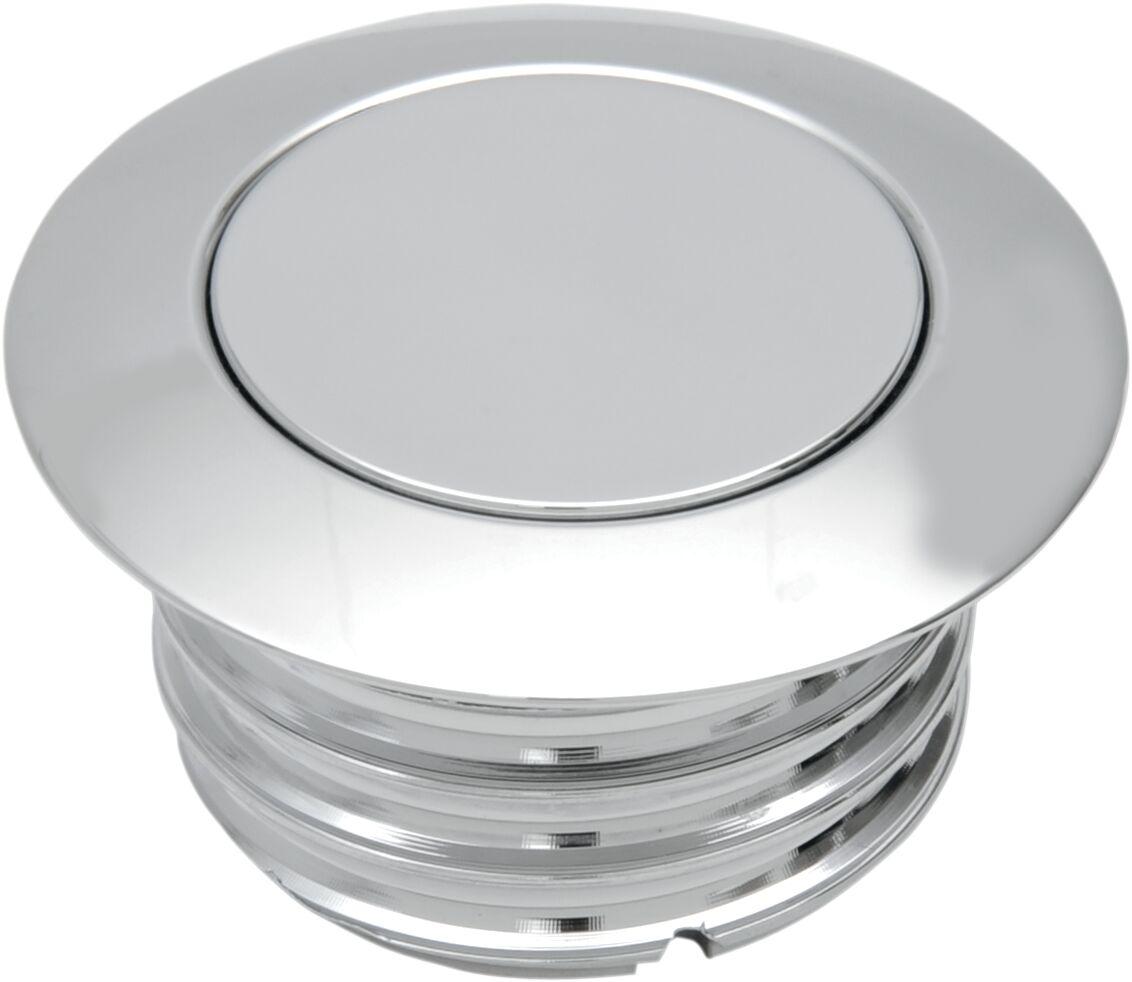 T03-0339-A - Drag Specialties Pop-Up Fuel Cap For Harley Davidson FLD 1690 2012-2013 - Chrome