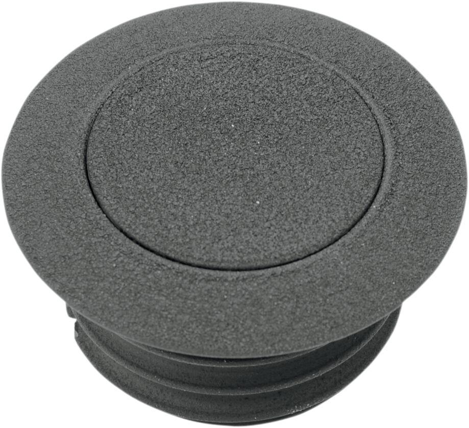 T03-0339B-A - Drag Specialties Pop-Up Fuel Cap For Harley Davidson FLD 1690 2012-2013 - Black/Wrinkle