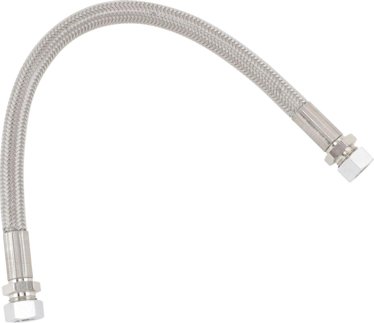 596 - Drag Specialties Fuel Tank Crossover Line For Harley Davidson FLST 1340 1987-1990 - Silver