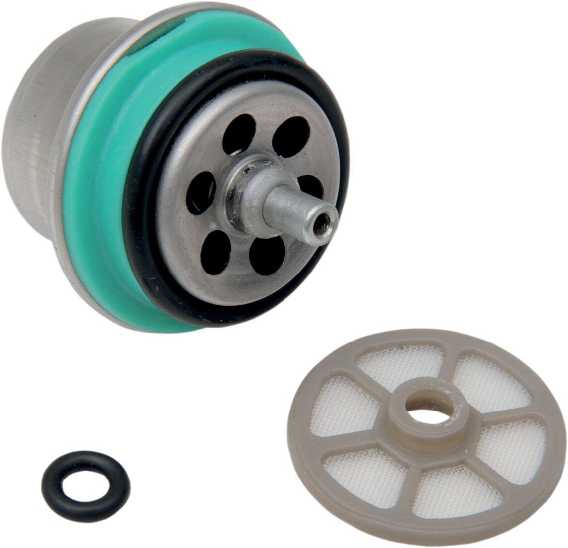 T03-0094-NU - Drag Specialties Fuel Pressure Regulator For Harley Davidson FLD 1690 2012-2013 - Black/Blue/Silver