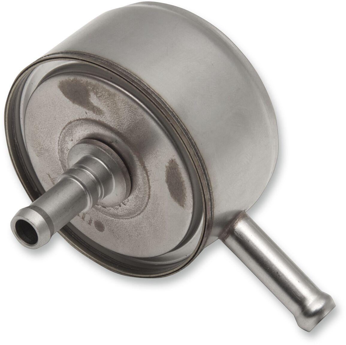 T14-0053 - Drag Specialties Fuel Filter For Harley Davidson FLHRCI 1450 EFI 2000-2001 - Silver