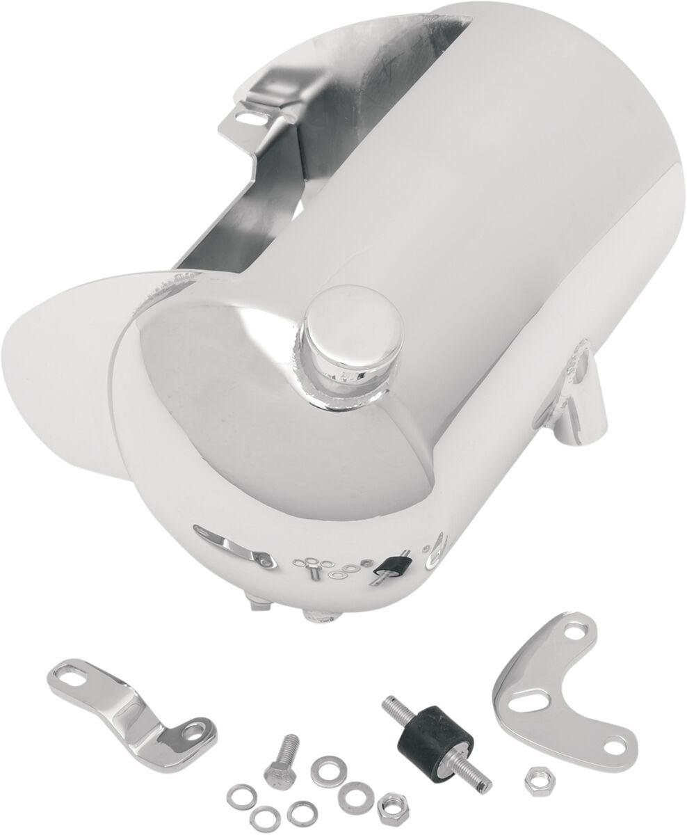 241320 - Drag Specialties Custom Oil Tank For Harley Davidson FLST 1340 1987-1990 - Chrome