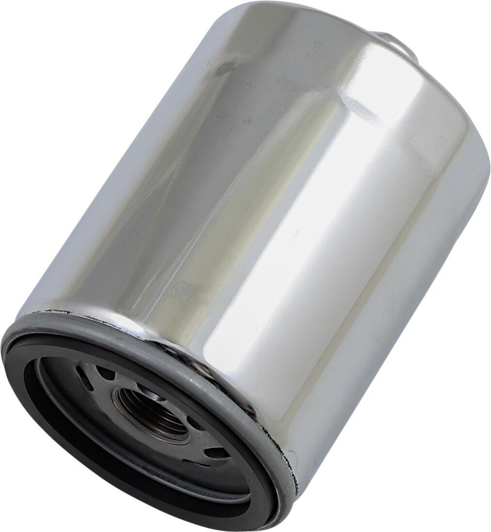 14-0020CKNU - Drag Specialties Spin-On Oil Filter For Harley Davidson FLDE 1750 2018-2020 - Chrome