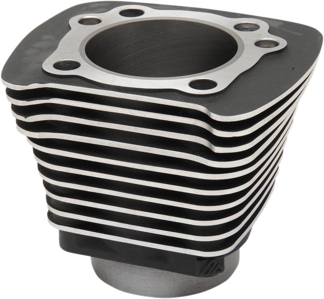 09310018BLK-LB2 - Drag Specialties Replacement Cylinders for XL Evolution-Style Motors For Harley Davidson XL 1200 C 1996-2003 - Black/Highlighted Fins