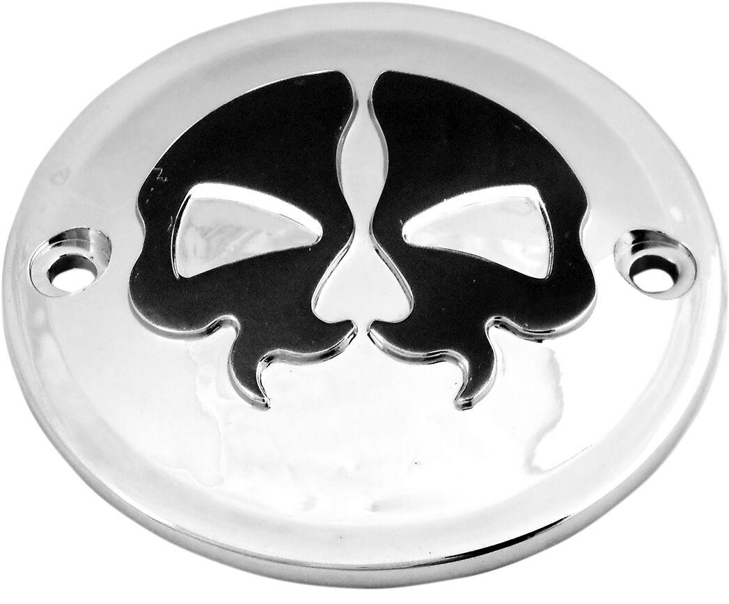 78041 - Drag Specialties Split Skull Points Cover For Harley Davidson FL 1200 1970-1977 - Chrome