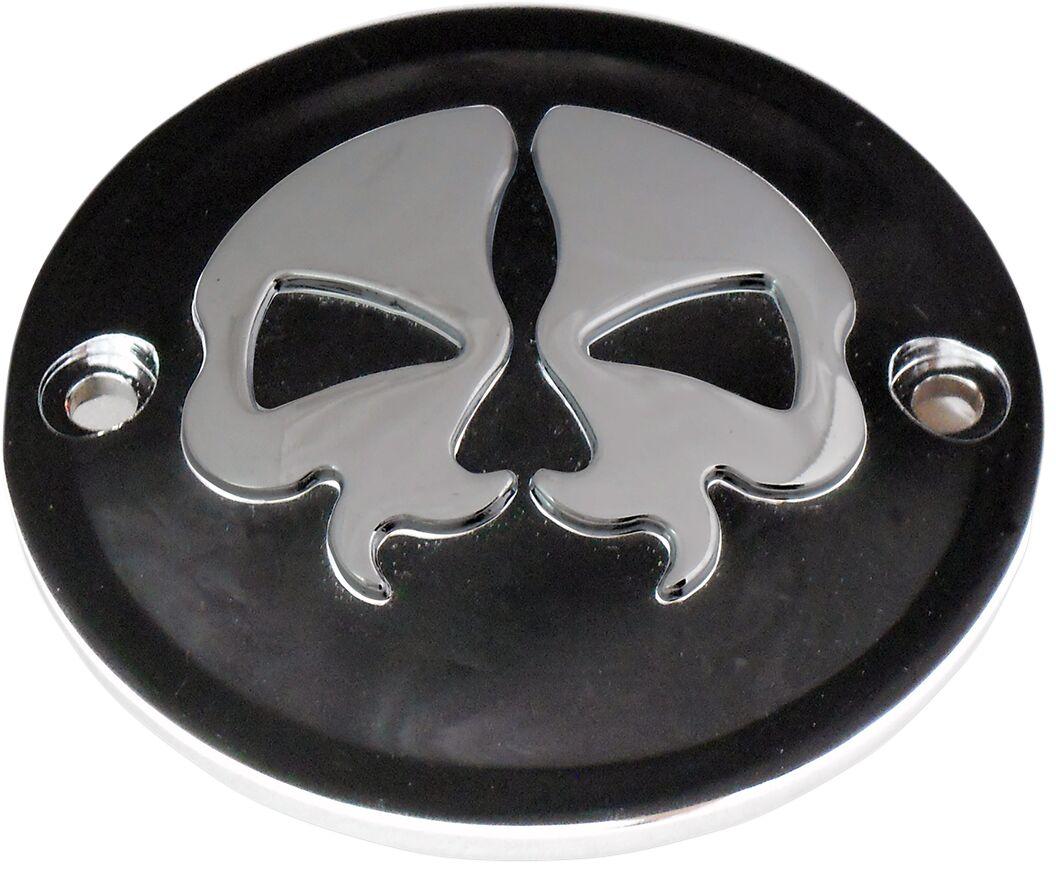 78041B - Drag Specialties Split Skull Points Cover For Harley Davidson FL 1200 1970-1977 - Black