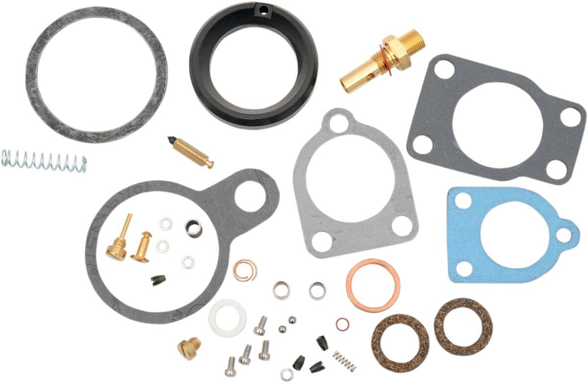 I03-0100 - Drag Specialties Rebuild Kit for Linkert Carburettor For Harley Davidson EL 1000 1936-1952 - Black/Blue/Gold/Grey