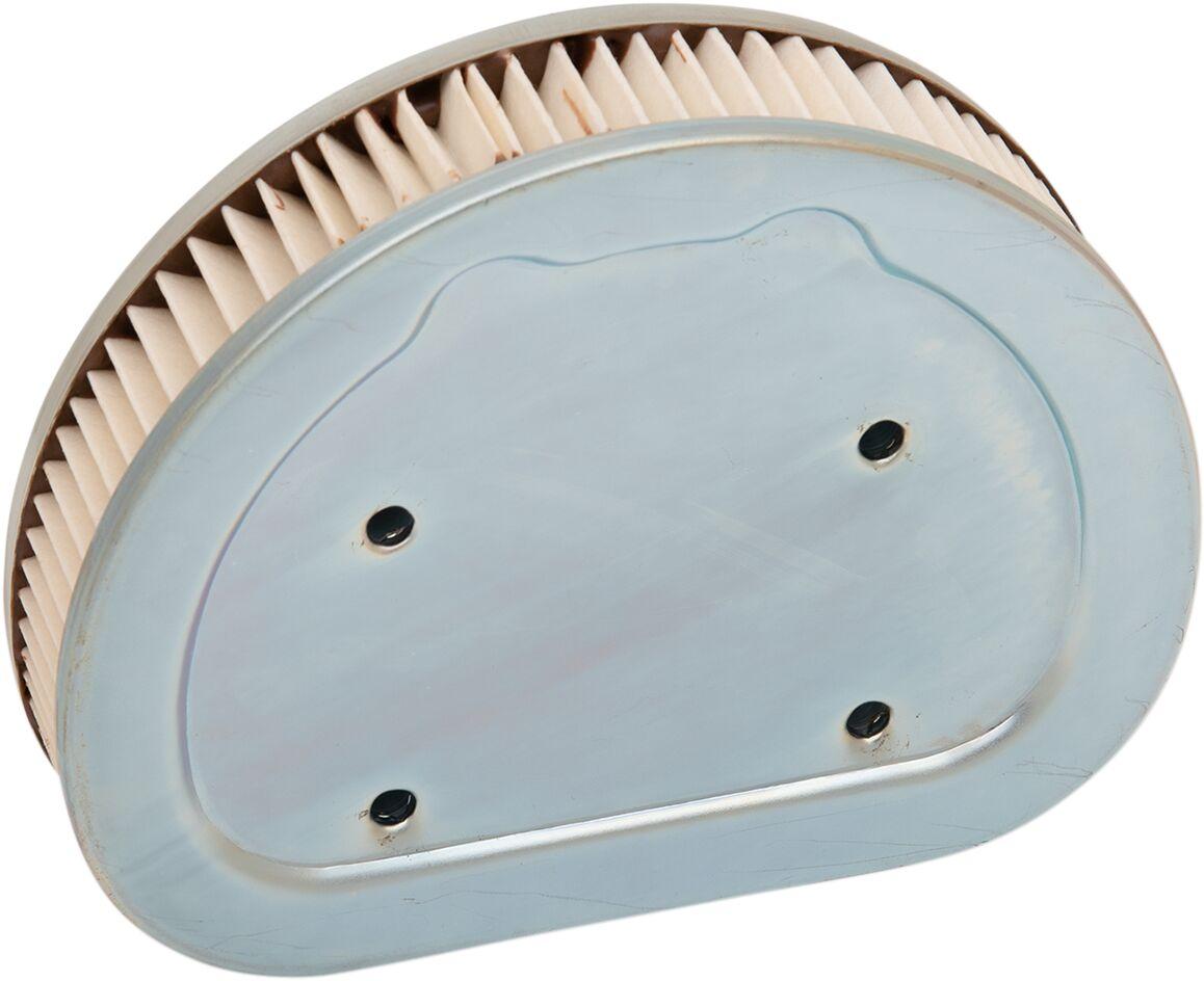 E14-0316DS - Drag Specialties Replacement Air Filter For Harley Davidson FLHRCI 1450 EFI 1999-2001 - Silver/White