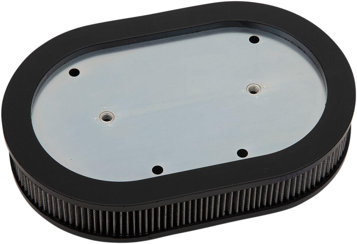 E14-0318DS - Drag Specialties Replacement Air Filter For Harley Davidson XL 1200 C 2004-2020 - Black/Silver