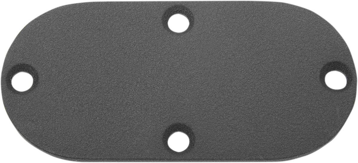 14009W - Drag Specialties Primary Chain Inspection Cover For Harley Davidson FL 1200 1973-1977 - Wrinkle Black