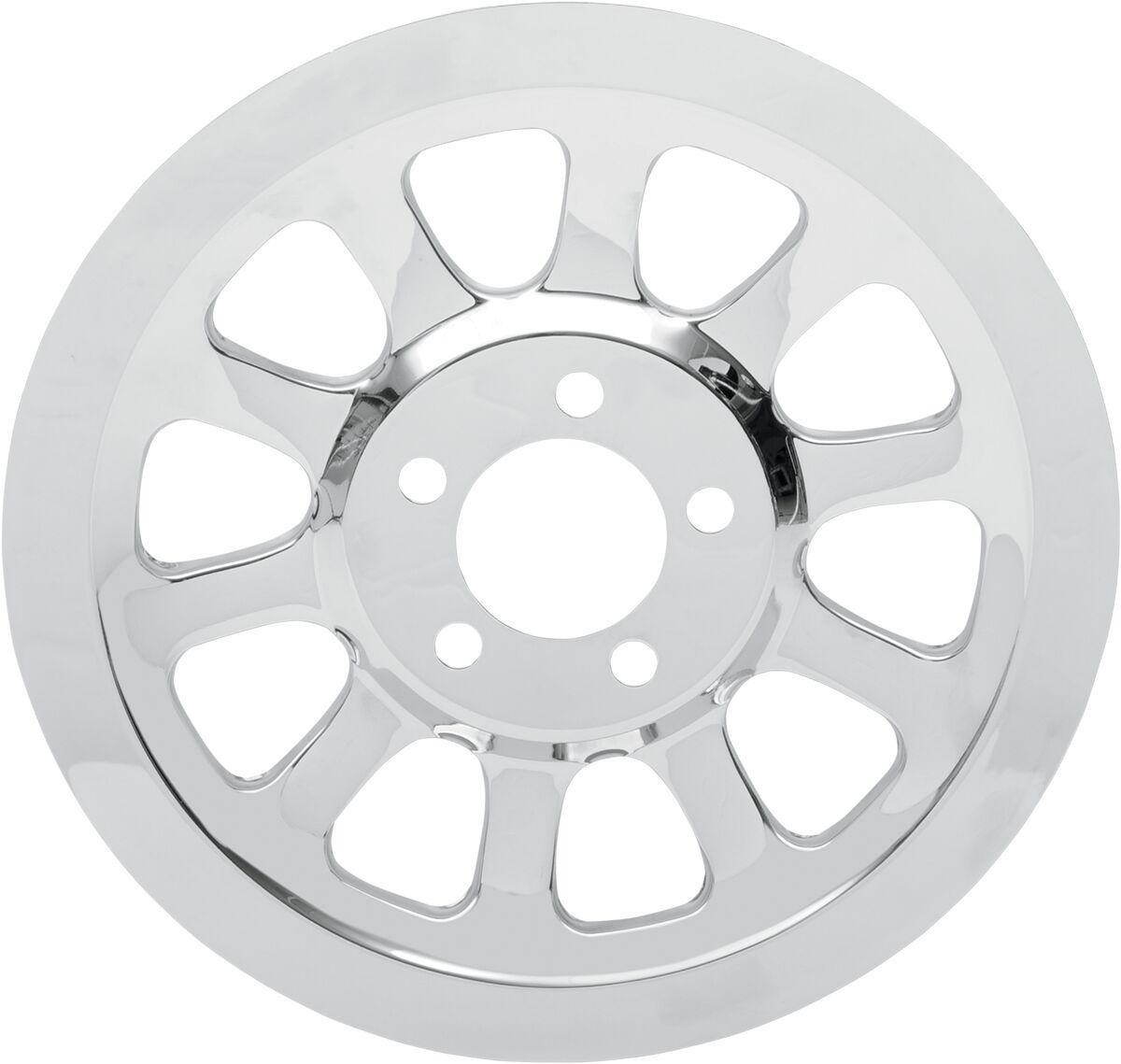 D26-0150 - Drag Specialties Outer Rear Pulley Insert For Harley Davidson FLS 1690 2012-2016 Rear - Chrome