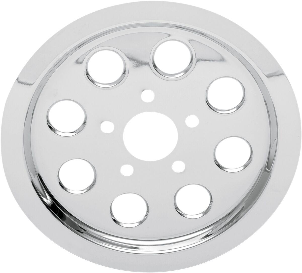 302219 - Drag Specialties Outer Rear Pulley Insert For Harley Davidson XL 1200 C 1996-2003 Rear - Chrome