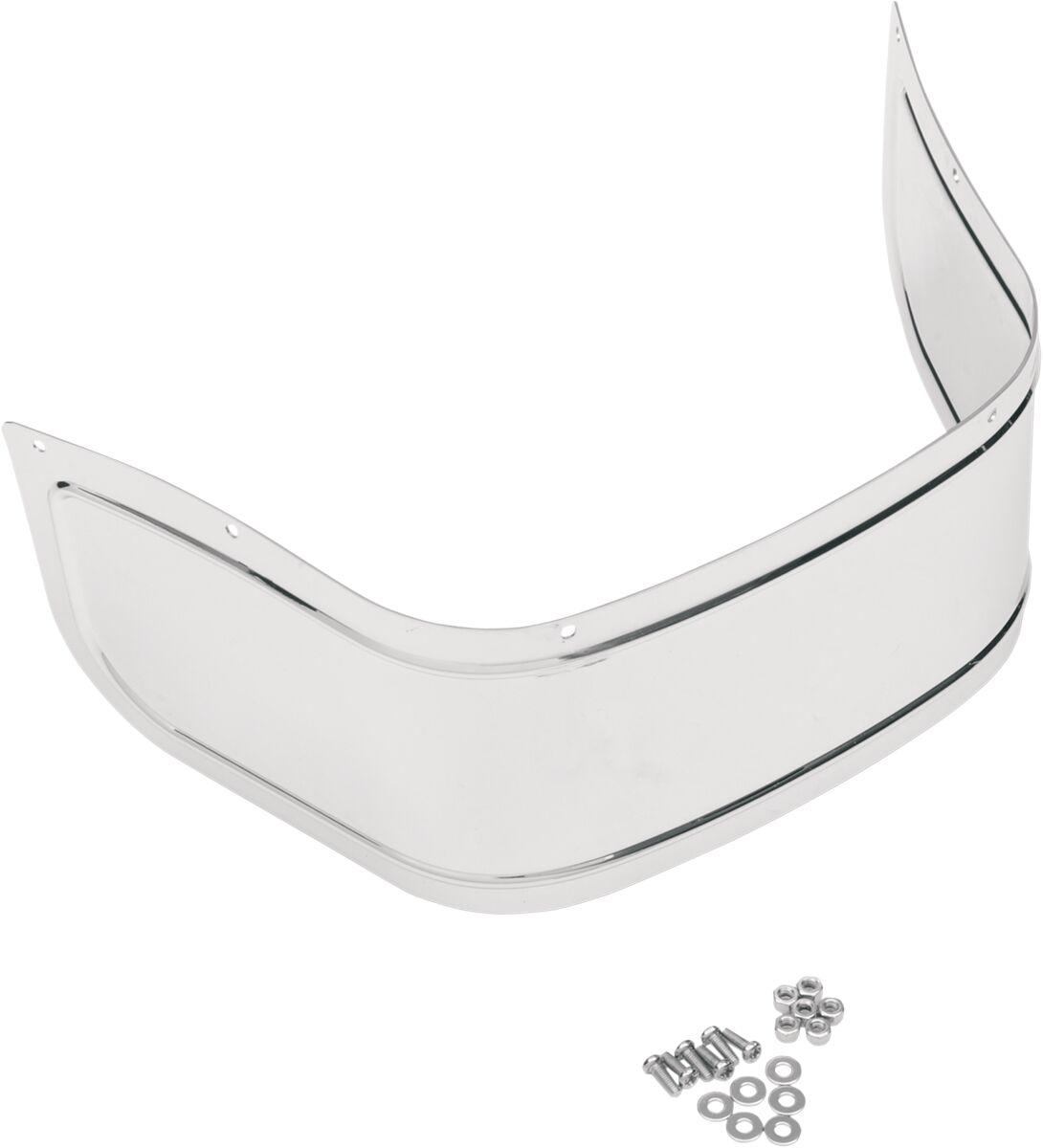 76764 - Drag Specialties Plated Steel Front Fender Skirt For Harley Davidson FLH1200 1980 - Chrome