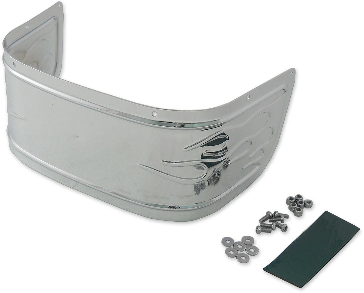 77978F - Drag Specialties Fender Skirt For Harley Davidson FLHR 1690 2014-2015 Front - Chrome/Flame