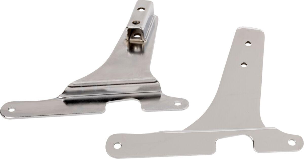 X08-0001C - Drag Specialties Sissy Bar Side Plates For Harley Davidson XL 1200 S 2003 - Chrome