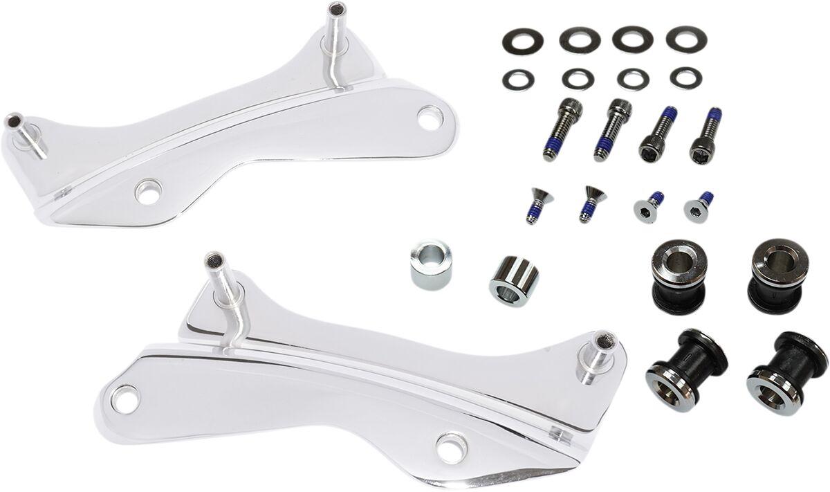C77-0104C - Drag Specialties Backrest Docking Kit For Harley Davidson FLH 1868 2021 - Chrome