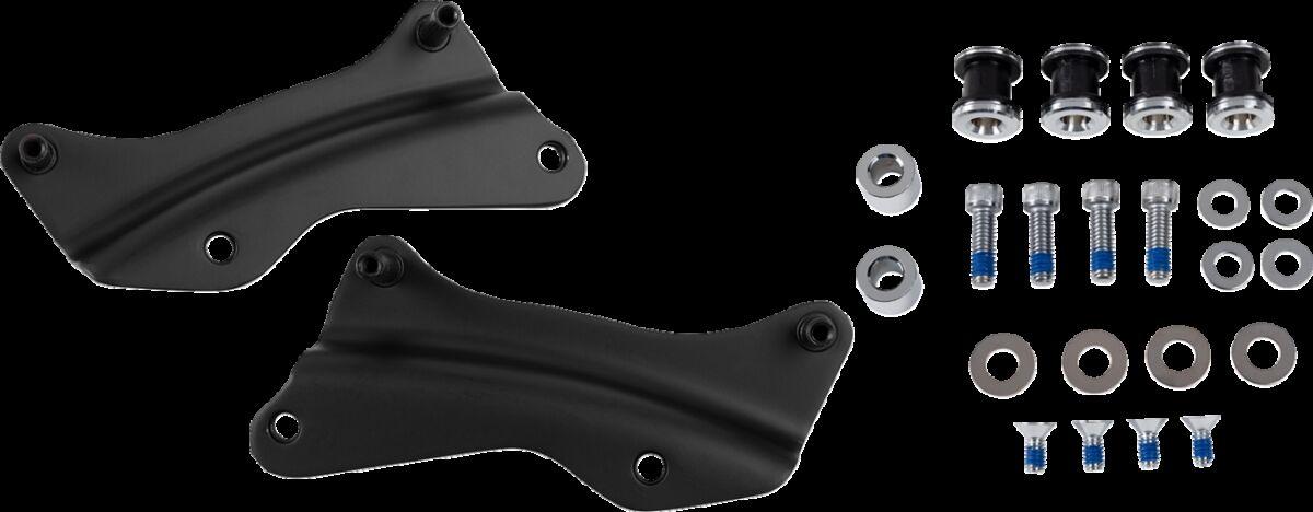 C77-0104MB - Drag Specialties Backrest Docking Kit For Harley Davidson FLH 1868 2021 - Matte Black