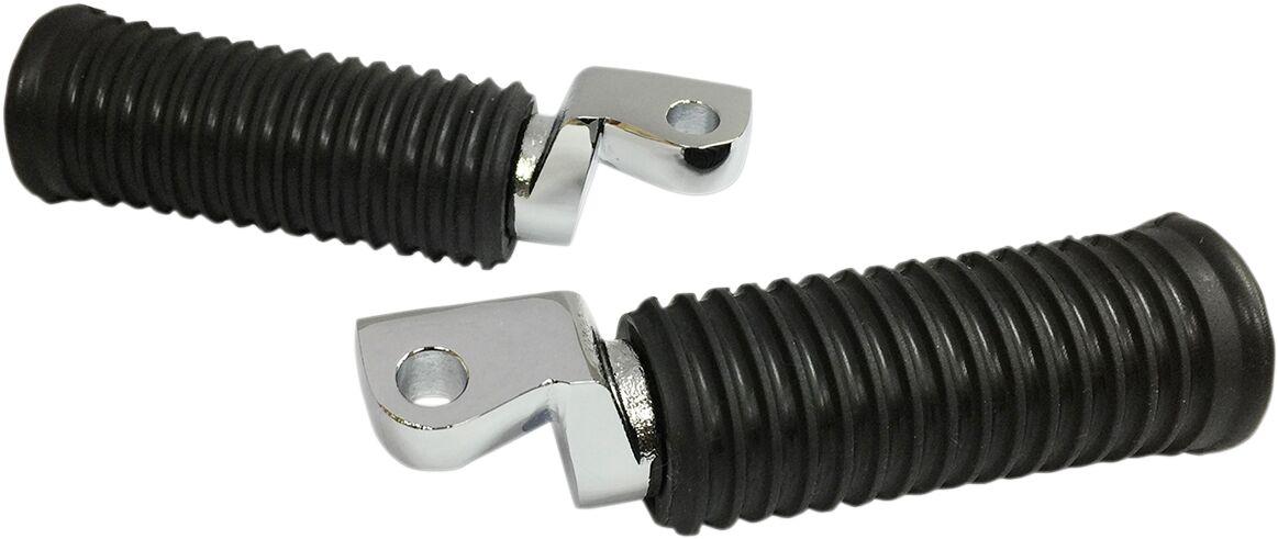 P17-0338 - Drag Specialties OEM Style Foot Pegs For Harley Davidson FXCW 1584 2009 - Chrome