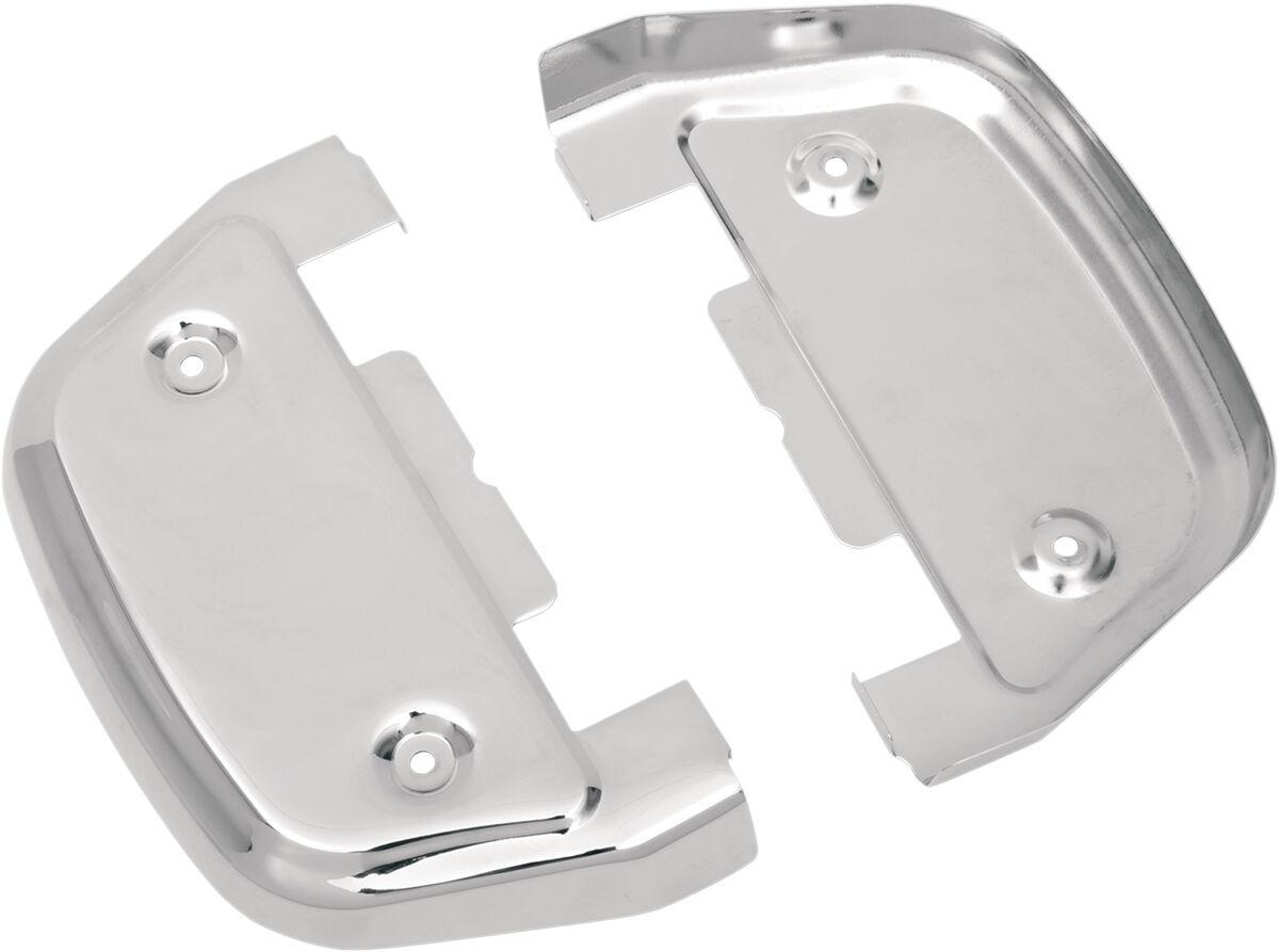 P17-0451 - Drag Specialties Passenger Floorboard Covers For Harley Davidson FLDE 1750 2018-2020 - Chrome
