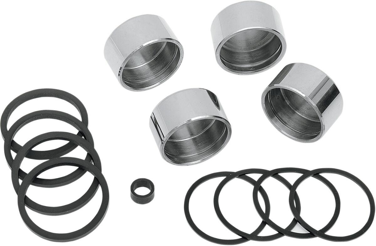 84966 - Drag Specialties Caliper Rebuild Kit For Harley Davidson FLD 1690 2012-2013 Front - Black