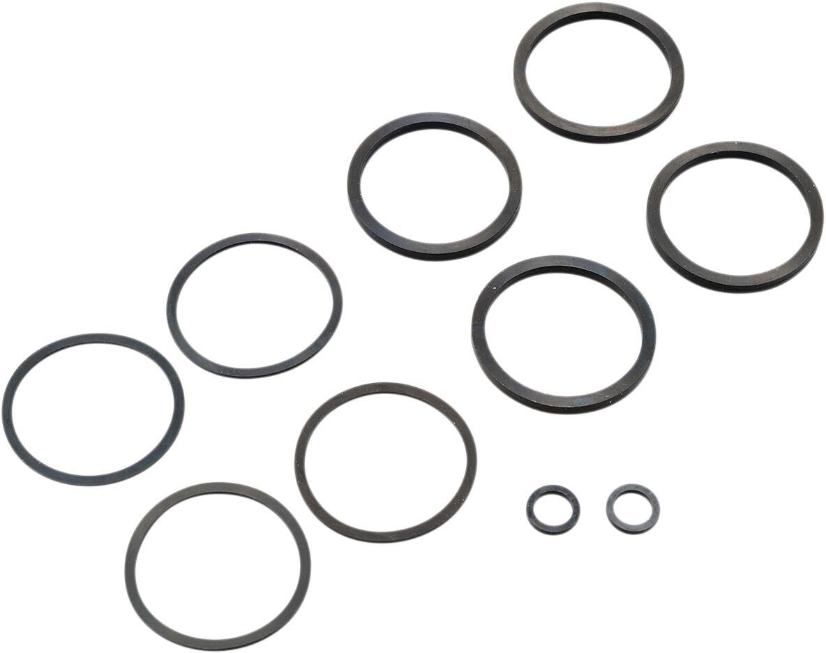 36965 - Drag Specialties Caliper Seal Kit For Harley Davidson FLHR 1450 2000-2003 Fits Front Or Rear - Black